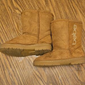 Bebe Brown Suede Ankle Boots